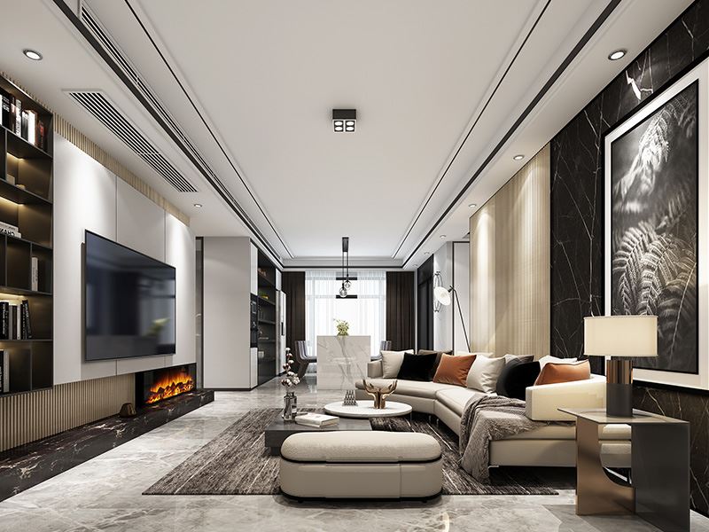 常州市中央花園現(xiàn)代簡約風(fēng)格三居室裝修案例