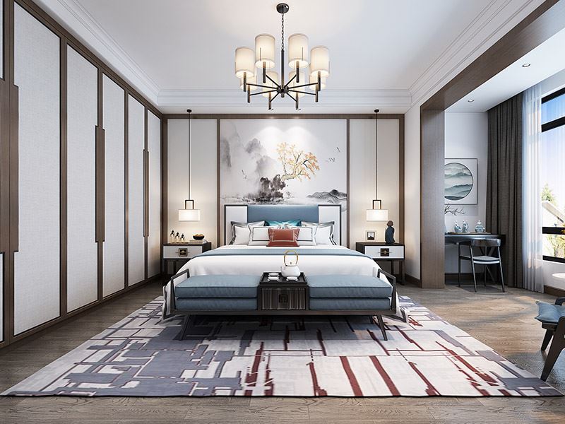 楚雄彝族自治州半城巷6號(hào)院新中式風(fēng)格別墅裝修案例