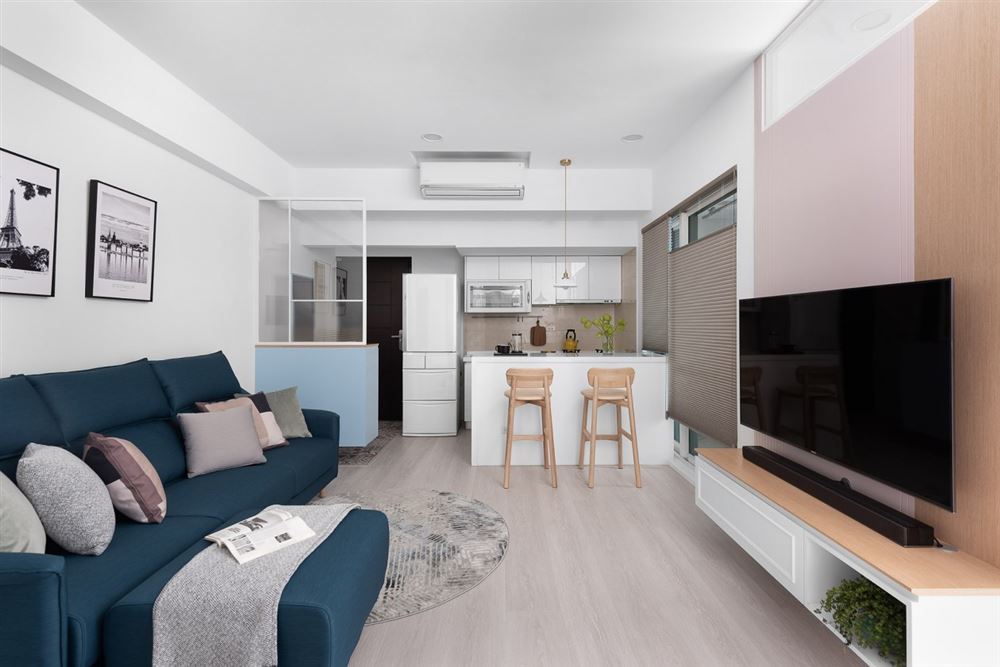 江門市新會碧桂園別墅現(xiàn)代簡約風(fēng)格二居室裝修案例