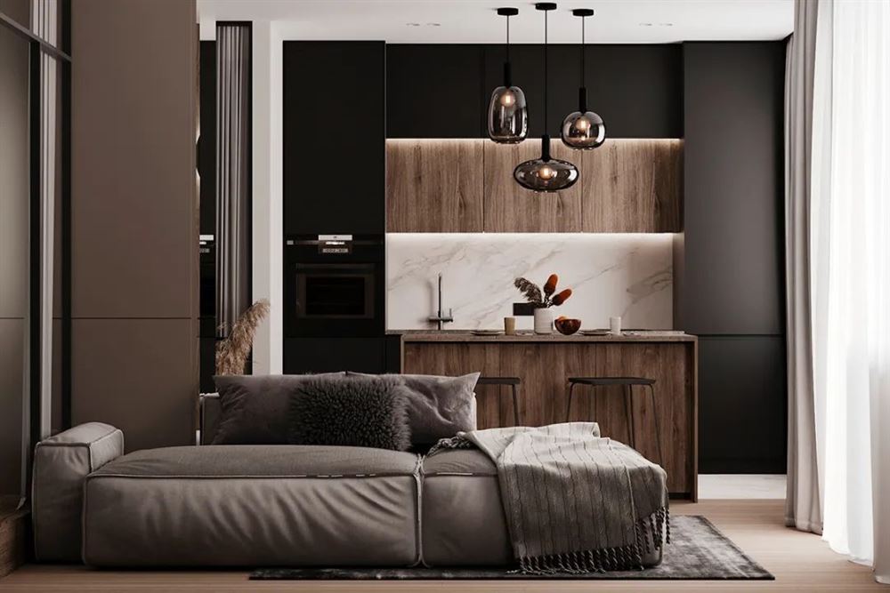 茂名市東信名苑現(xiàn)代簡約風格三居室裝修案例