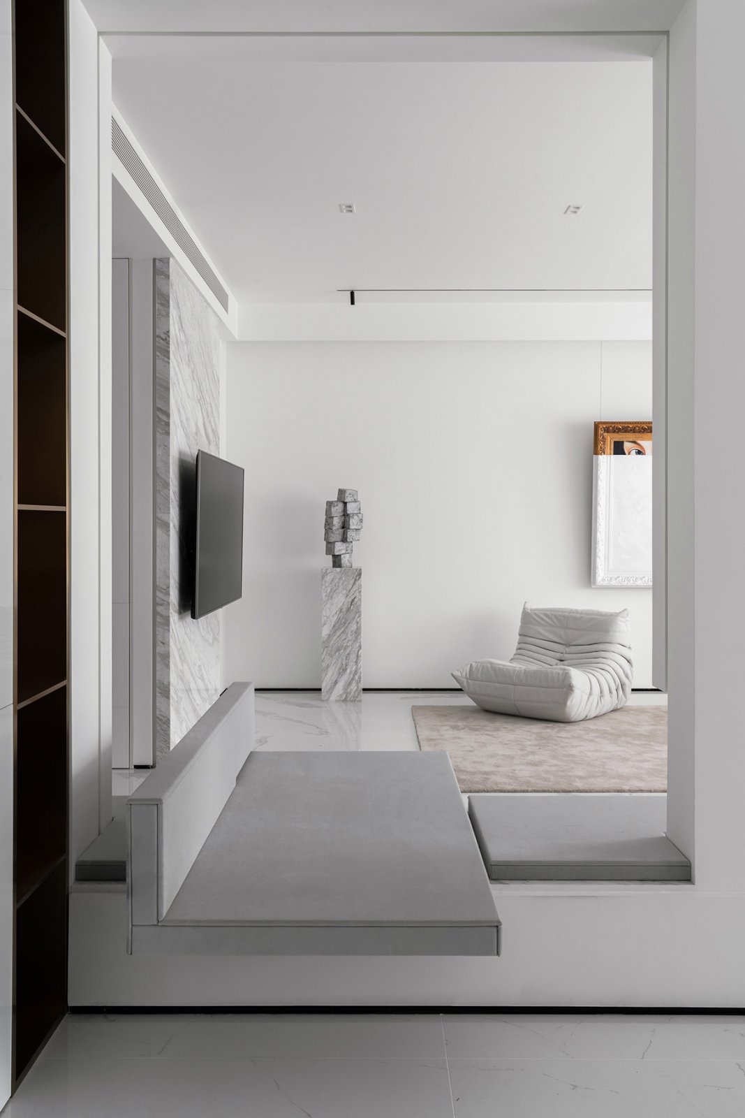 裝修案例現(xiàn)代簡約風格室內裝修效果圖-電視背景墻