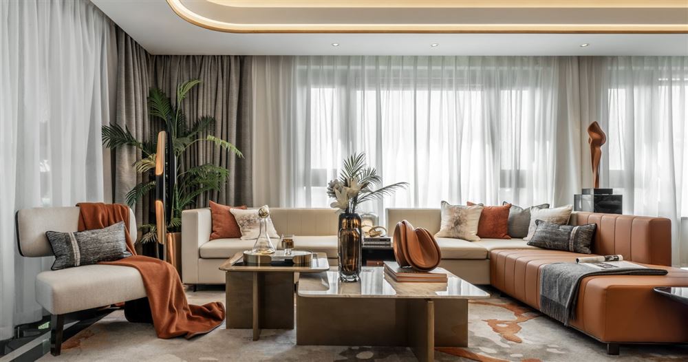 曲靖市田源小區(qū)輕奢風(fēng)格四居室裝修案例