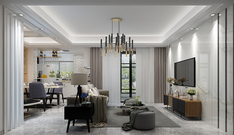 佛山市保利維塔現(xiàn)代簡約風(fēng)格三居室裝修案例