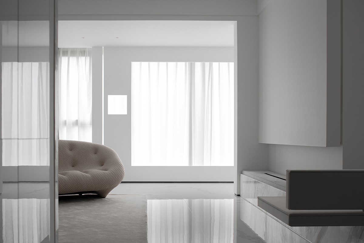 裝修案例現(xiàn)代簡約風格室內裝修效果圖-客廳