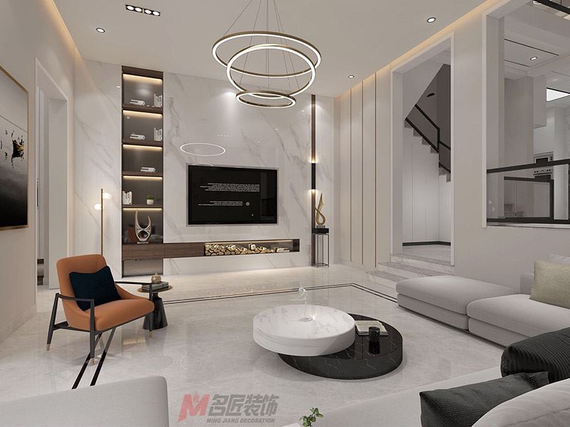 自貢市銀海&middot;金域國際一期現(xiàn)代簡約風(fēng)格別墅裝修案例