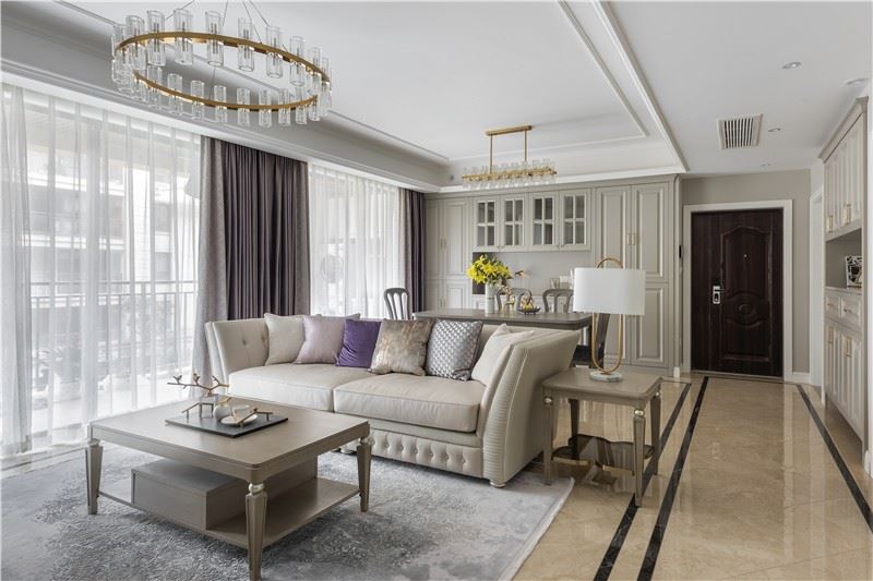 江門市德信園美式風(fēng)格三居室裝修案例