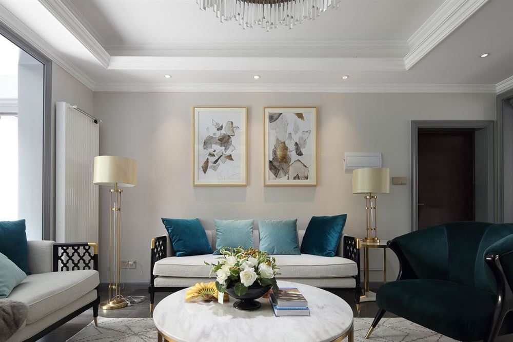 惠州市華泓&middot;星岸城輕奢風(fēng)格三居室裝修案例