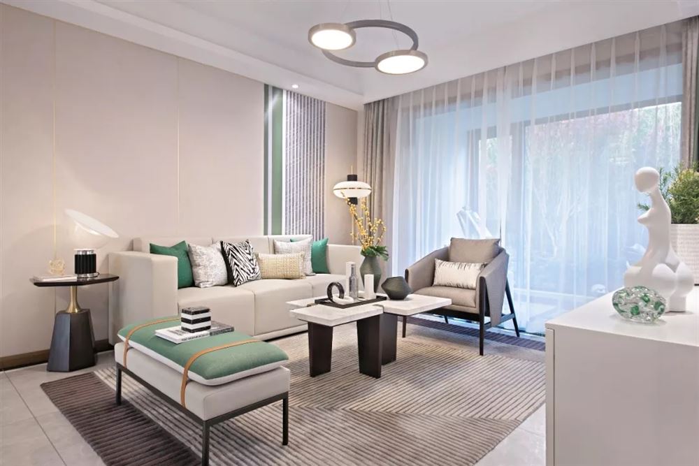 江門市明翠新村新中式風(fēng)格三居室裝修案例