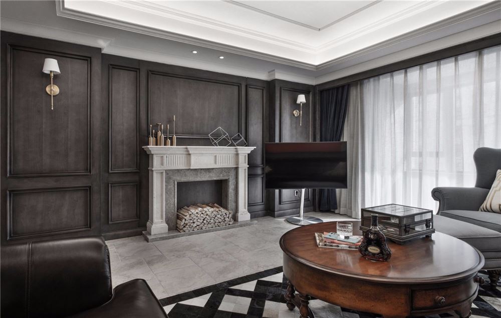 湛江市碧桂園城邦花園美式風(fēng)格三居室裝修案例