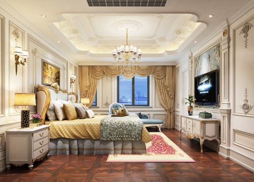 韶關(guān)市韶關(guān)富力城歐式風(fēng)格四居室裝修案例