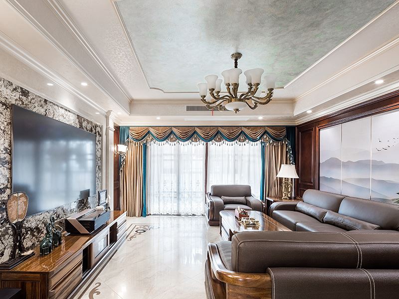 常州市雅居樂星河灣歐式風(fēng)格四居室裝修案例