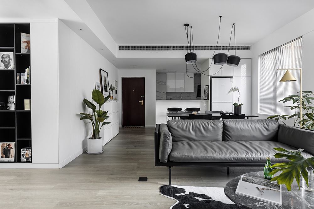 南寧市江宇都會明珠現代簡約風格三居室裝修案例