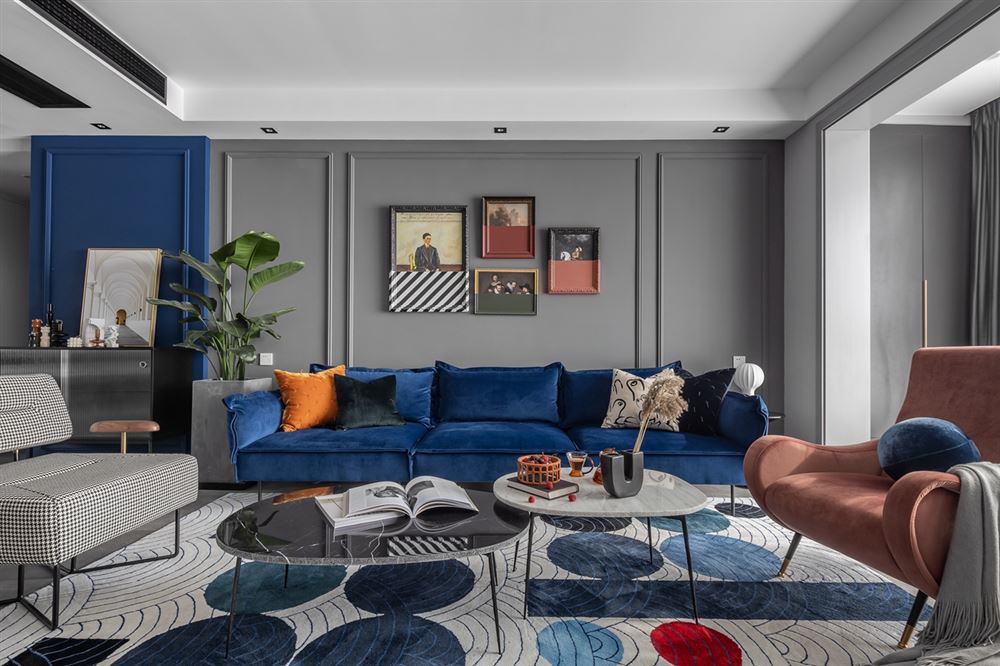 佛山市雅居樂&middot;江畔明珠輕奢風格三居室裝修案例