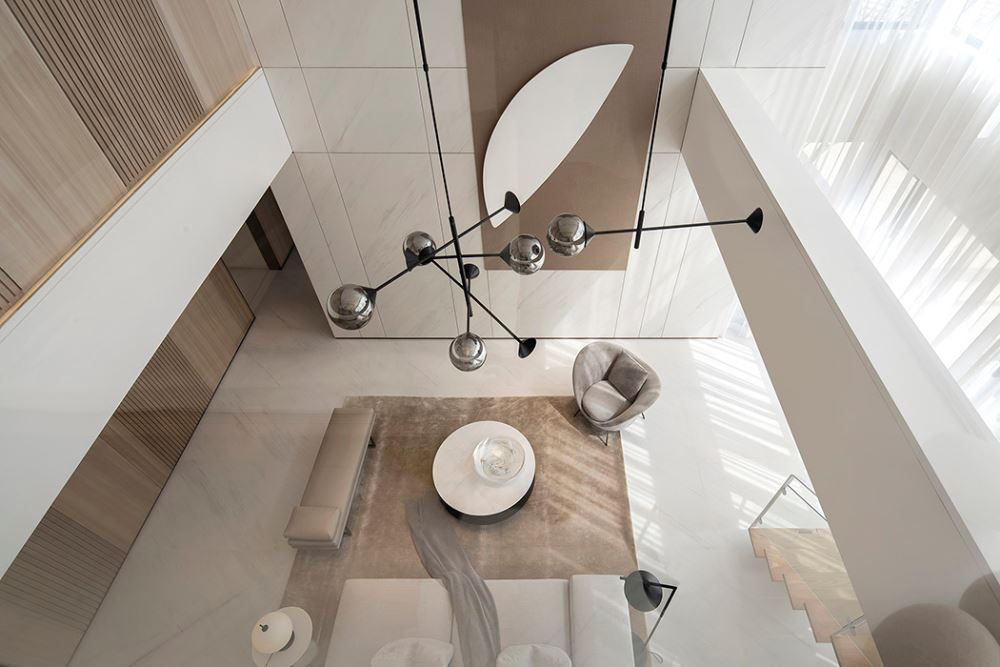 佛山市順德華潤置地廣場輕奢風(fēng)格復(fù)式裝修案例