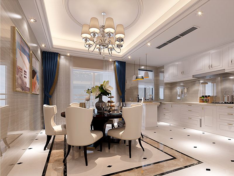 揭陽(yáng)市城市家園歐式風(fēng)格三居室裝修案例