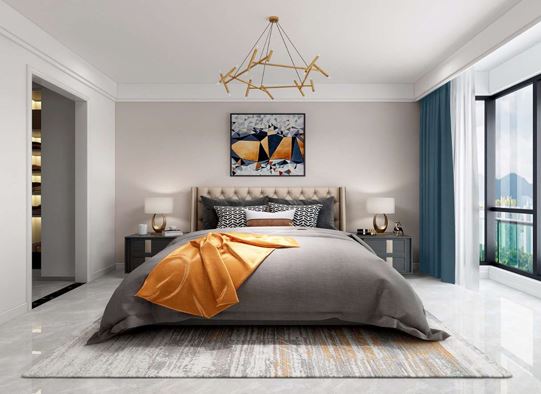 湖州市綠城安吉桃花源現(xiàn)代簡約風(fēng)格二居室裝修案例