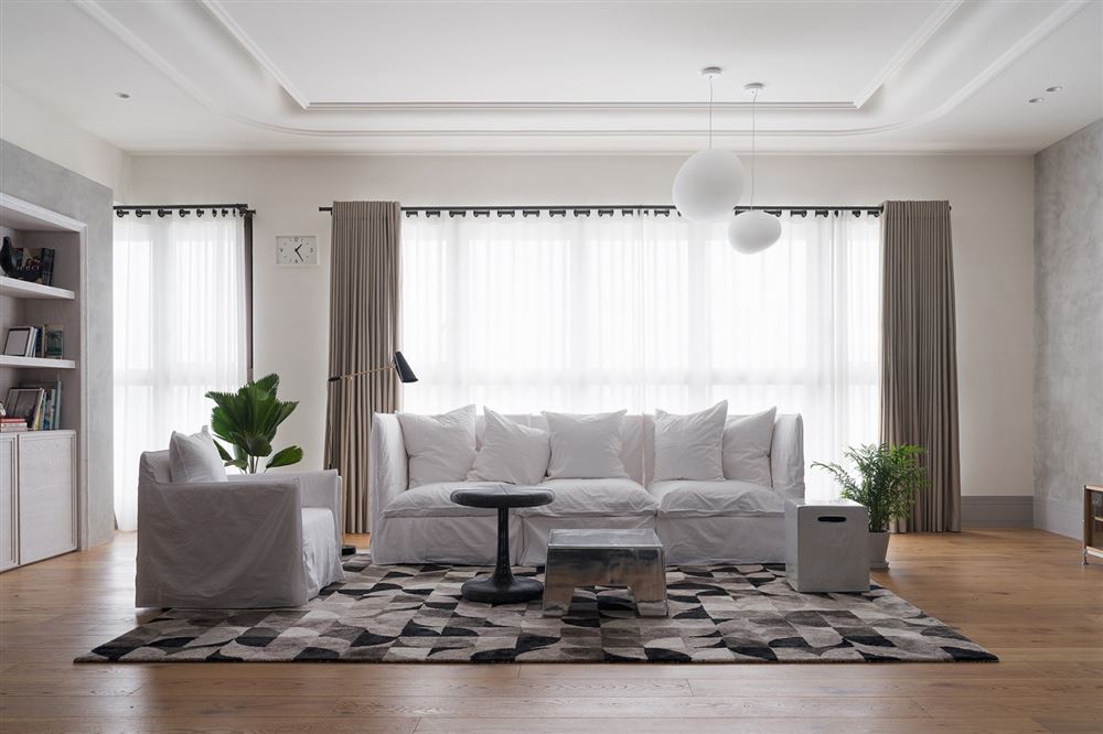 廣州市珠江帝景苑北歐風(fēng)格三居室裝修案例