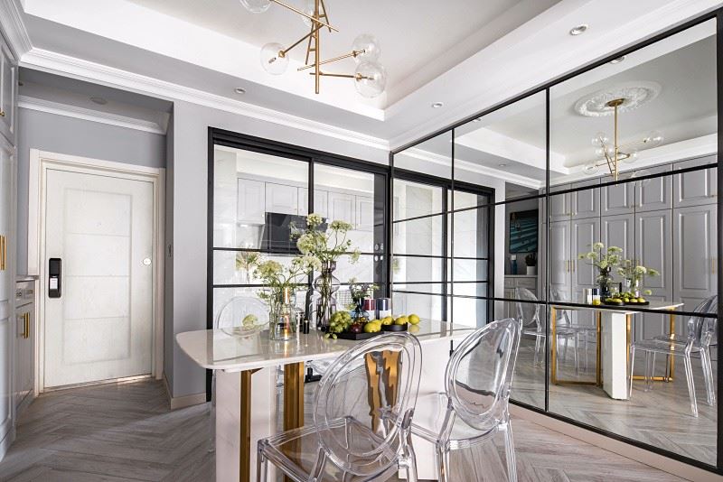 江門市明翠新村歐式風(fēng)格三居室裝修案例