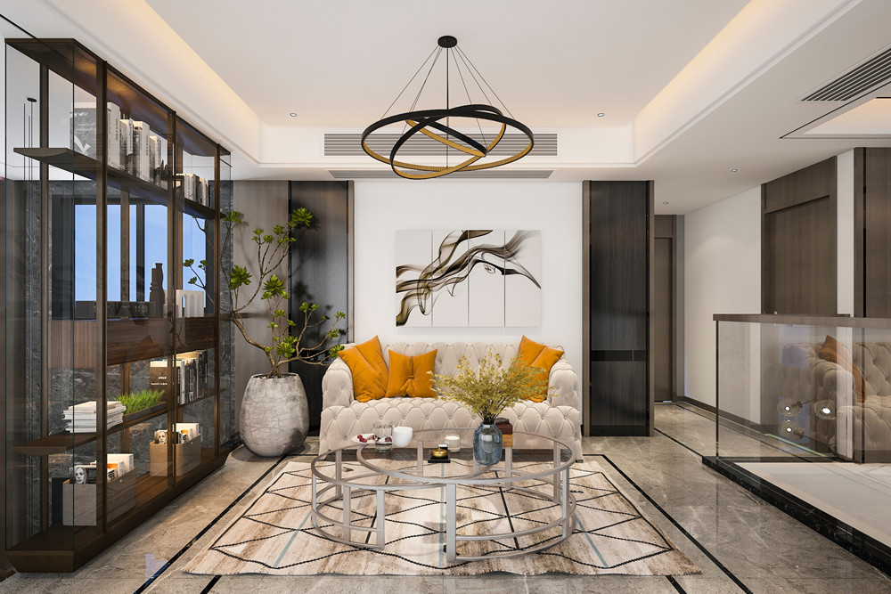 中山101-200平米輕奢風(fēng)格漢基花園家裝設(shè)計(jì)效果圖