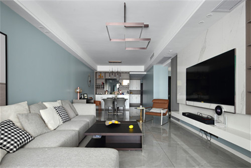 德陽市富樂花苑現(xiàn)代簡約風格三居室裝修案例