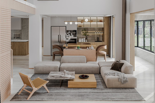 淮安201-300平米現(xiàn)代簡約風格中南璽園家裝設計效果圖