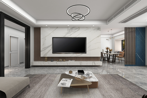 江門市明翠新村現(xiàn)代風(fēng)格三居室裝修案例