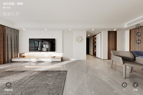 衢州市濱江&middot;春江月現(xiàn)代簡(jiǎn)約風(fēng)格三居室裝修案例