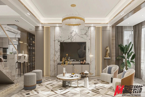 福州市龍湖景粼天著現(xiàn)代風(fēng)格四居室裝修案例