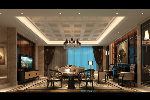 合肥市徽創(chuàng)金悅&middot;江南郡歐式風(fēng)格別墅裝修案例