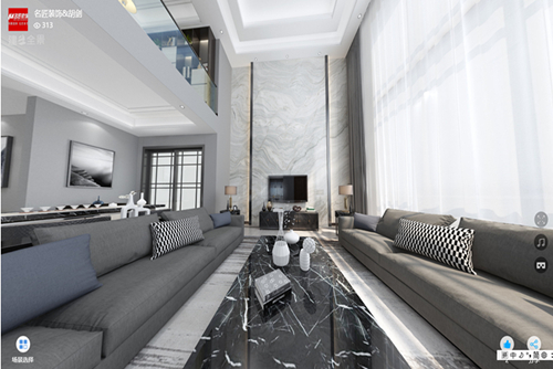 清遠市城市花園現(xiàn)代簡約風格別墅裝修案例