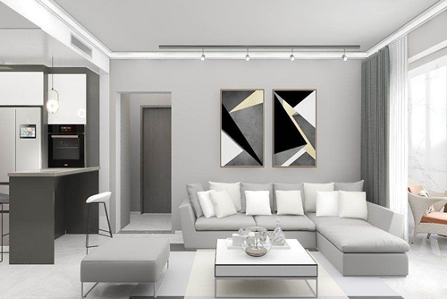 珠海市華發(fā)又一城現(xiàn)代簡約風(fēng)格三居室裝修案例