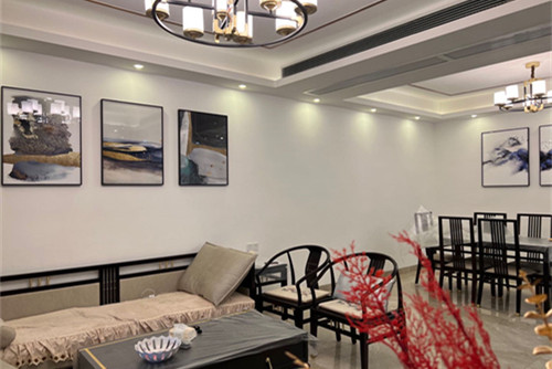 中山市中山融創(chuàng)城現(xiàn)代簡約風格三居室裝修案例